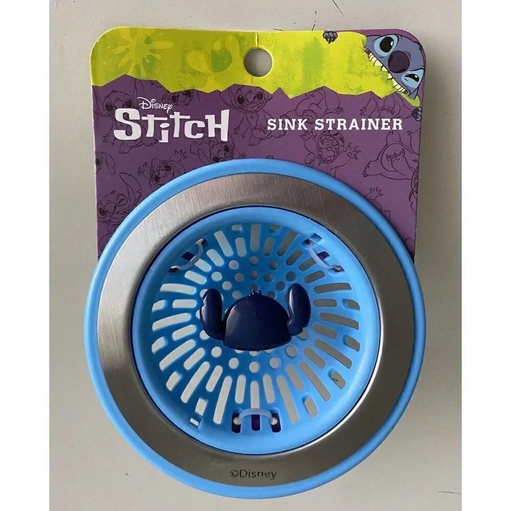 Disney Lilo And‎ Stitch KITCHEN SINK STRAINER Standard Size Drain Blue  NEW